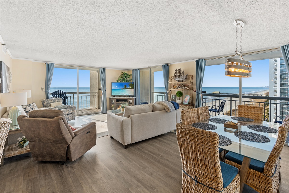 Lovely Open Floor Plan, Living room, Dining area with AMAZING Views