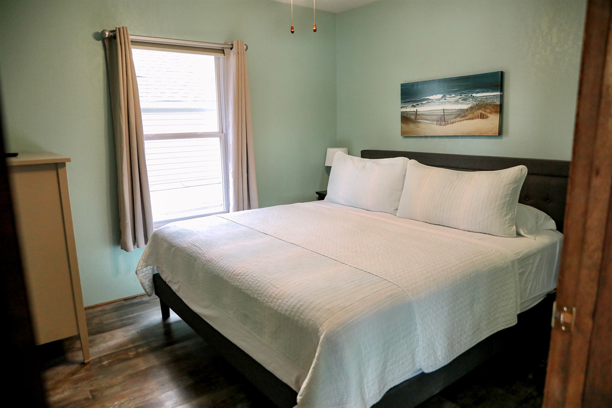 [Bedroom #2] King bed with TV.