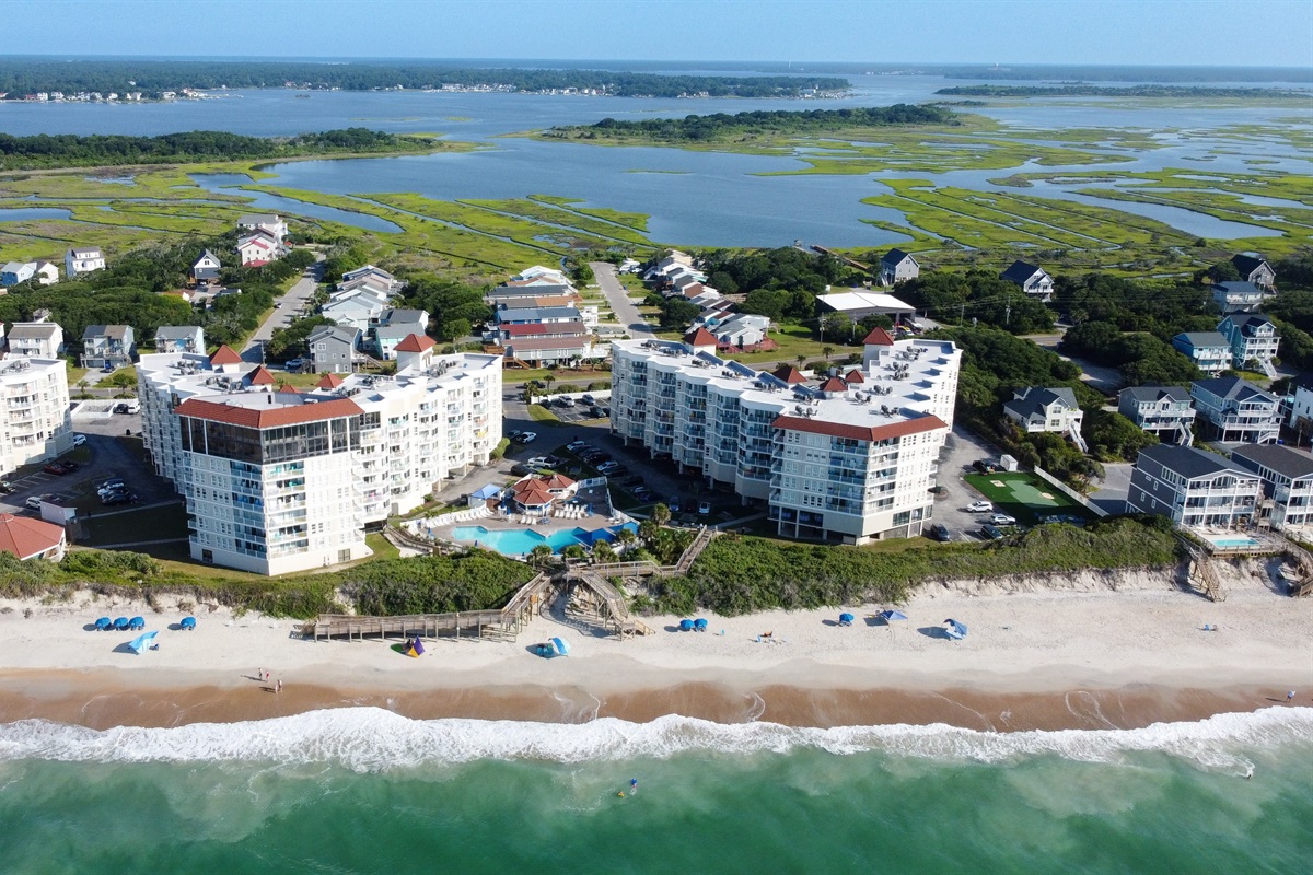 High-angle perspective of St. Regis