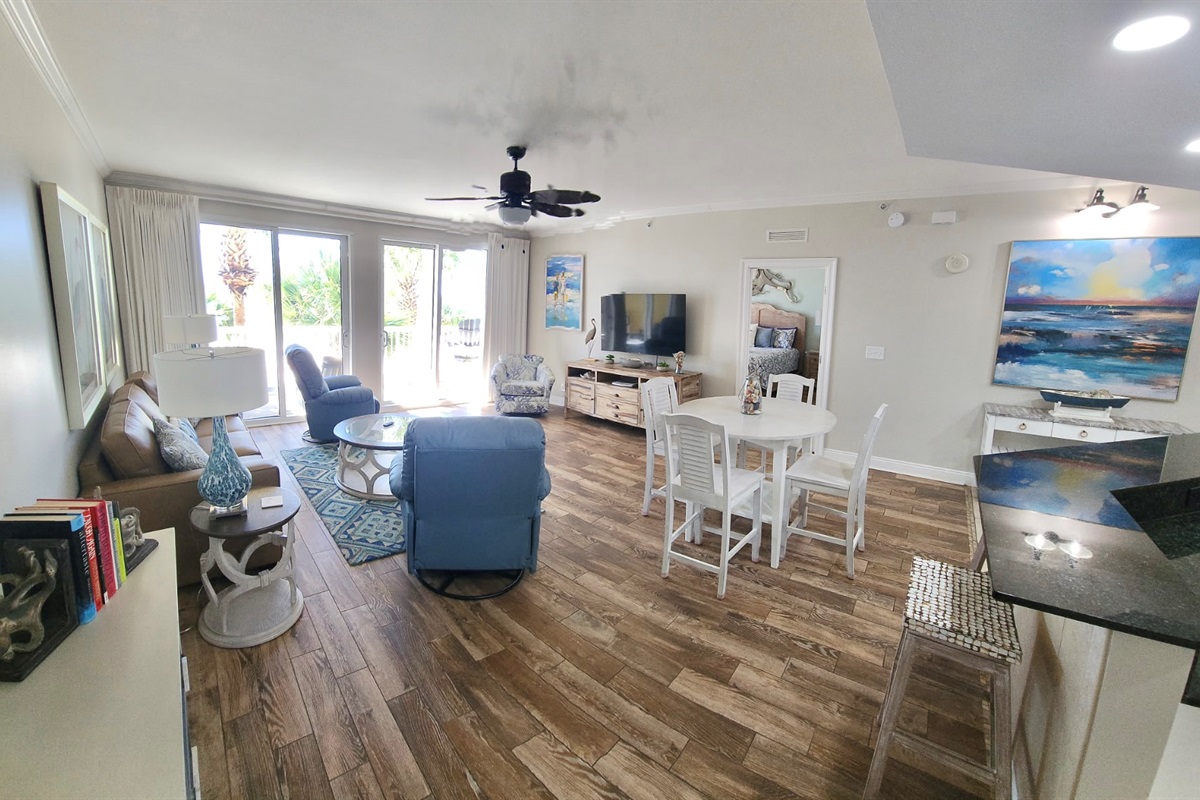 Notice how open this floor plan is!