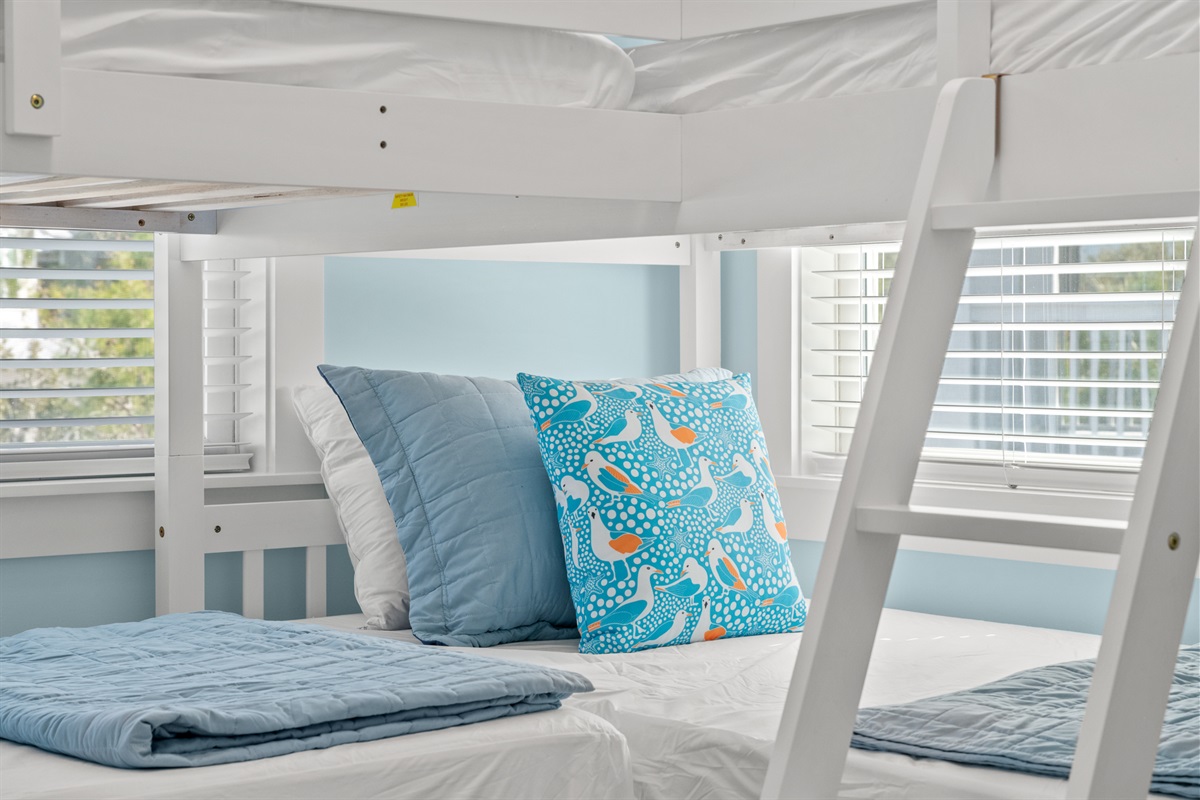 Bunk beds: because the more, the merrier.