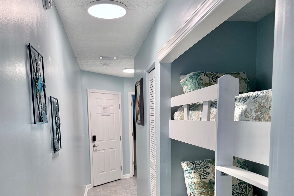 Twin Bunks in hallway