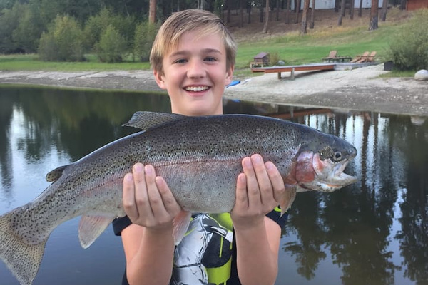 Caught on property.  Fishing is catch and release with barbless hook.