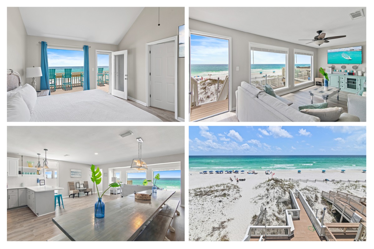 Green Reef 1 is Beachfront, Totally Remodeled, and comes fully-stocked with Beach Gear, Arcade Games, a Sauna, and is situated on a Private Beach!