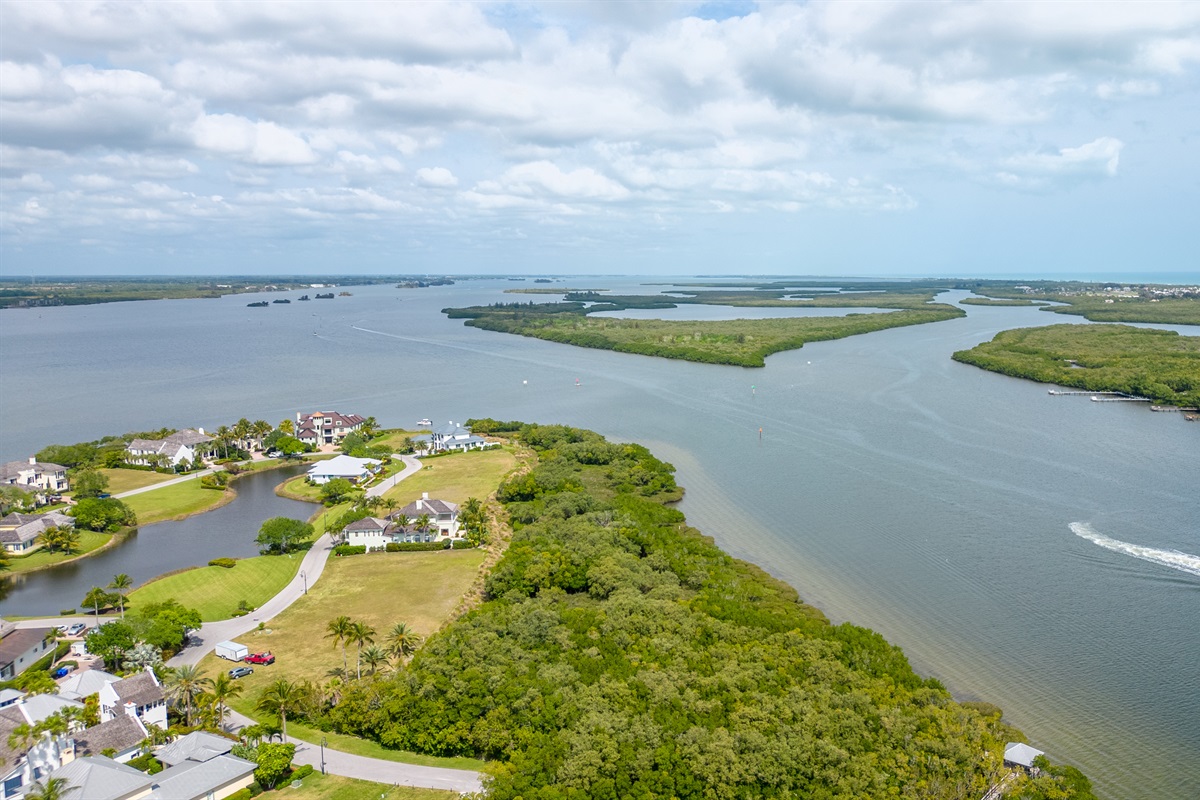 The Indian River is the Intercoastal Hwy. Perfect for boating, fishing and swimming .