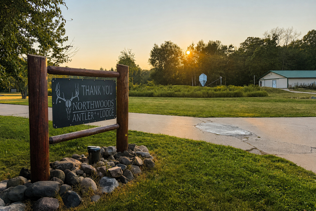 As the sun sets over the property, slow down, take it all in, and feel grateful for the time spent reconnecting with family, friends, and the Northwoods. Thank you for staying at Northwoods Antler House.