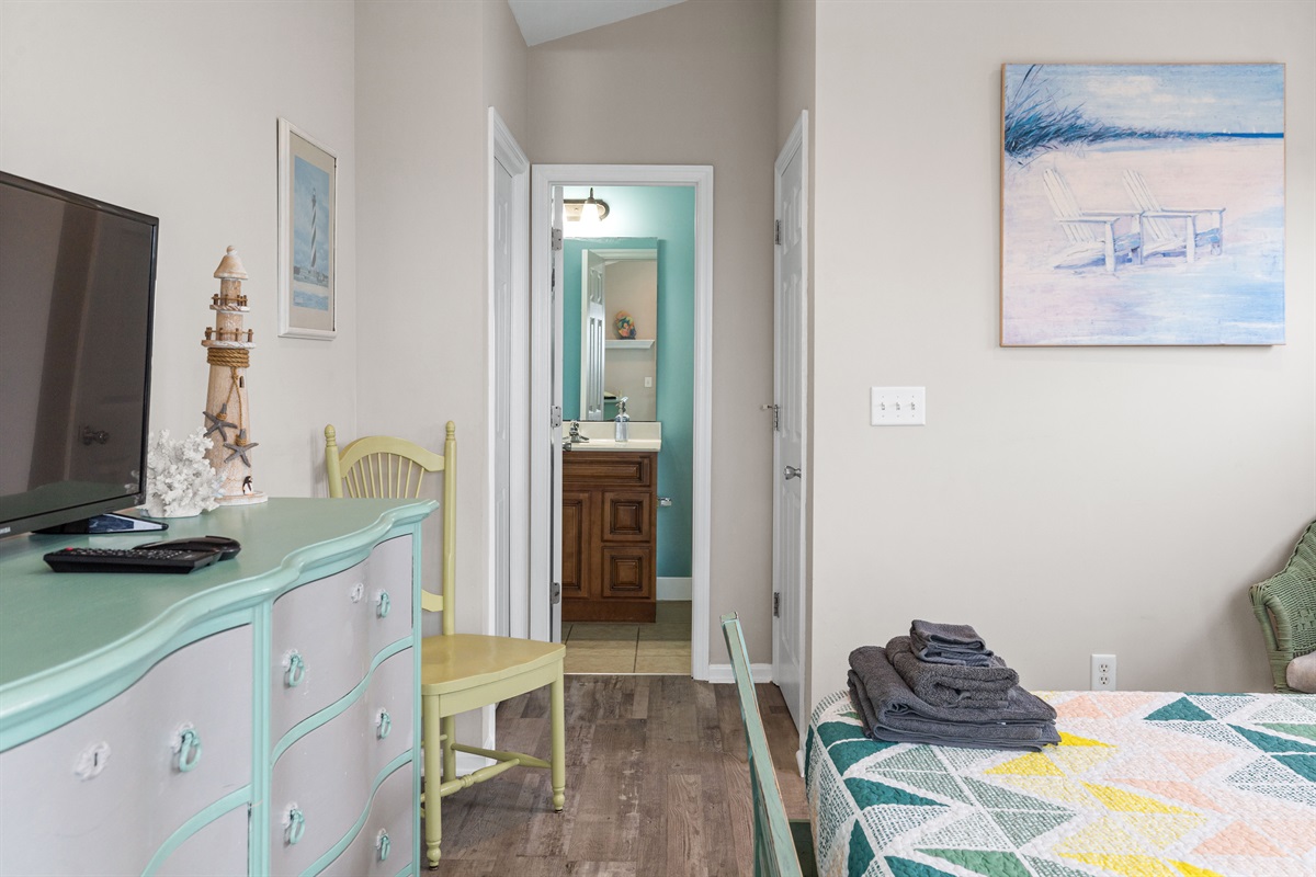 Ensuite access just steps away for added comfort and convenience