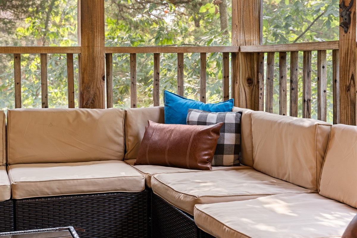Screen in porch to relax
