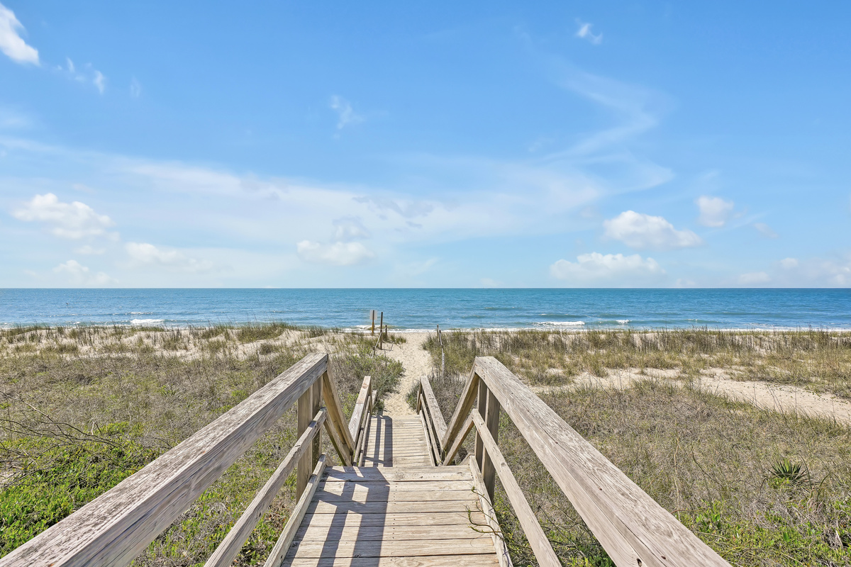Head down to the beach in the morning