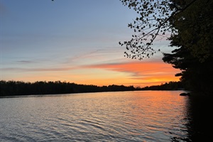 sunset from the property