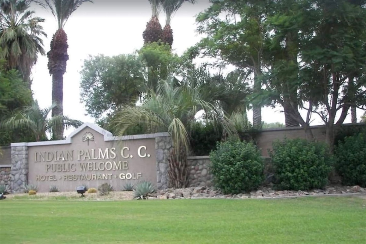 Indian Palms Country Club Entrance