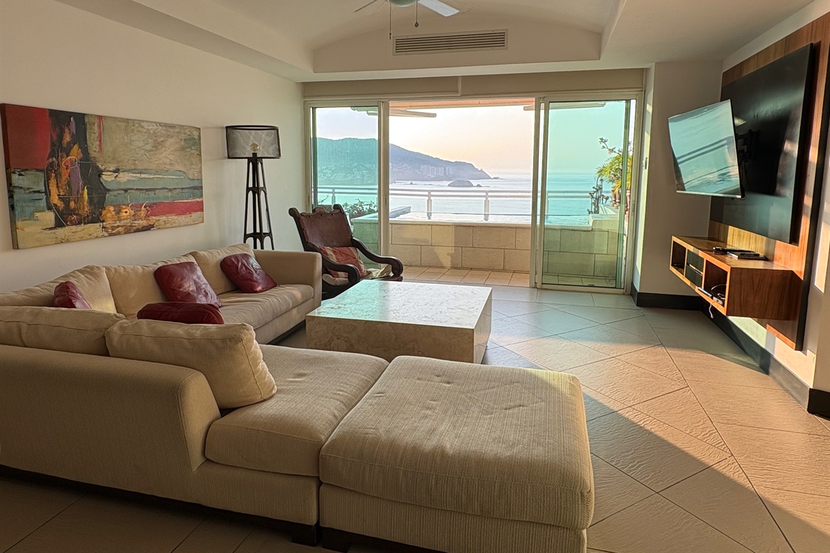 Livingroom to Patio view