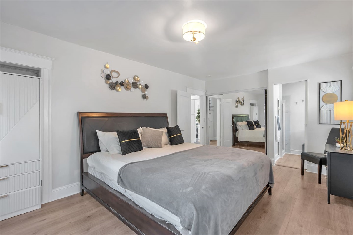 Master suite with private bathroom for extra convenience.