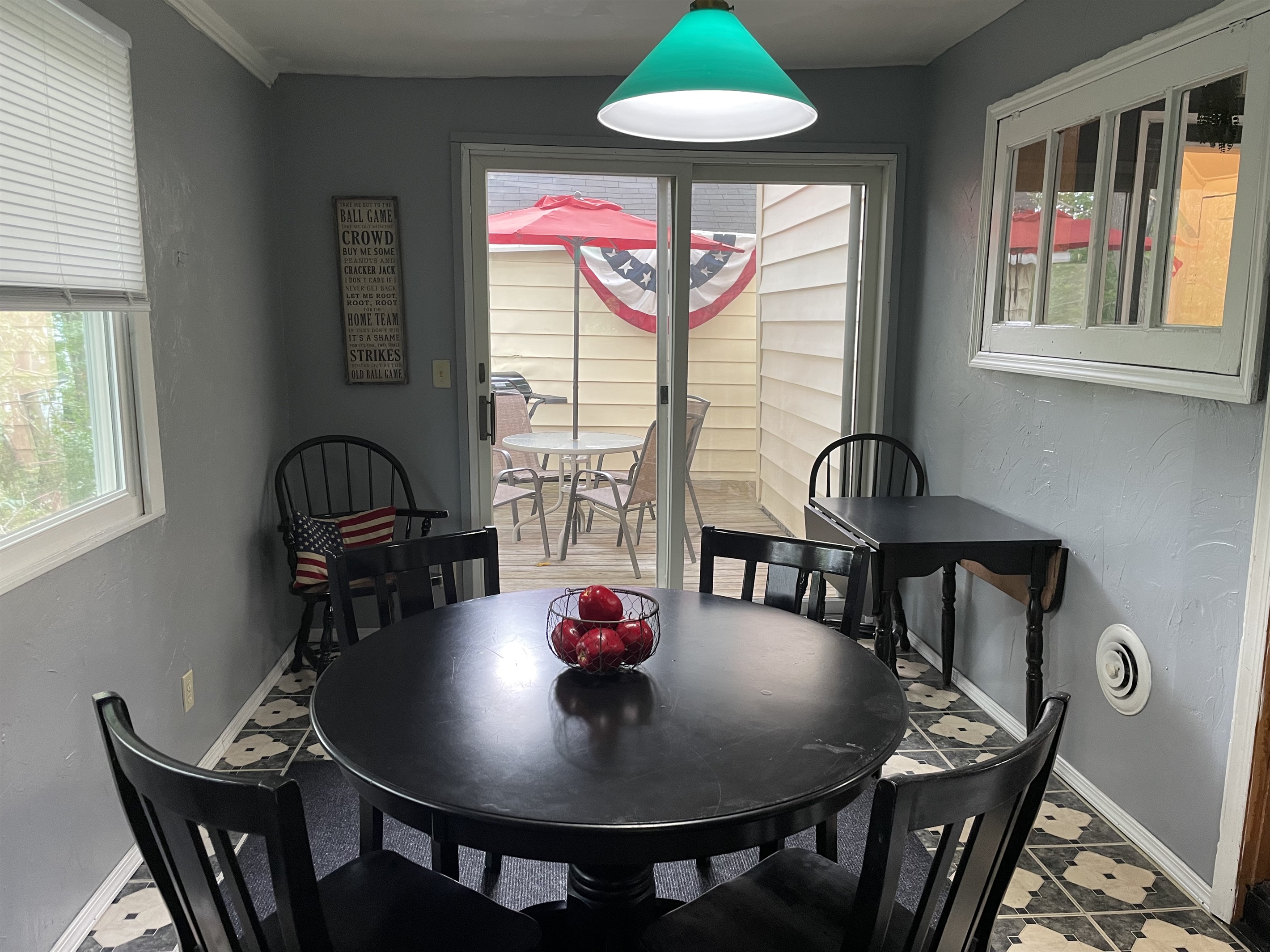 Dining room to back porch