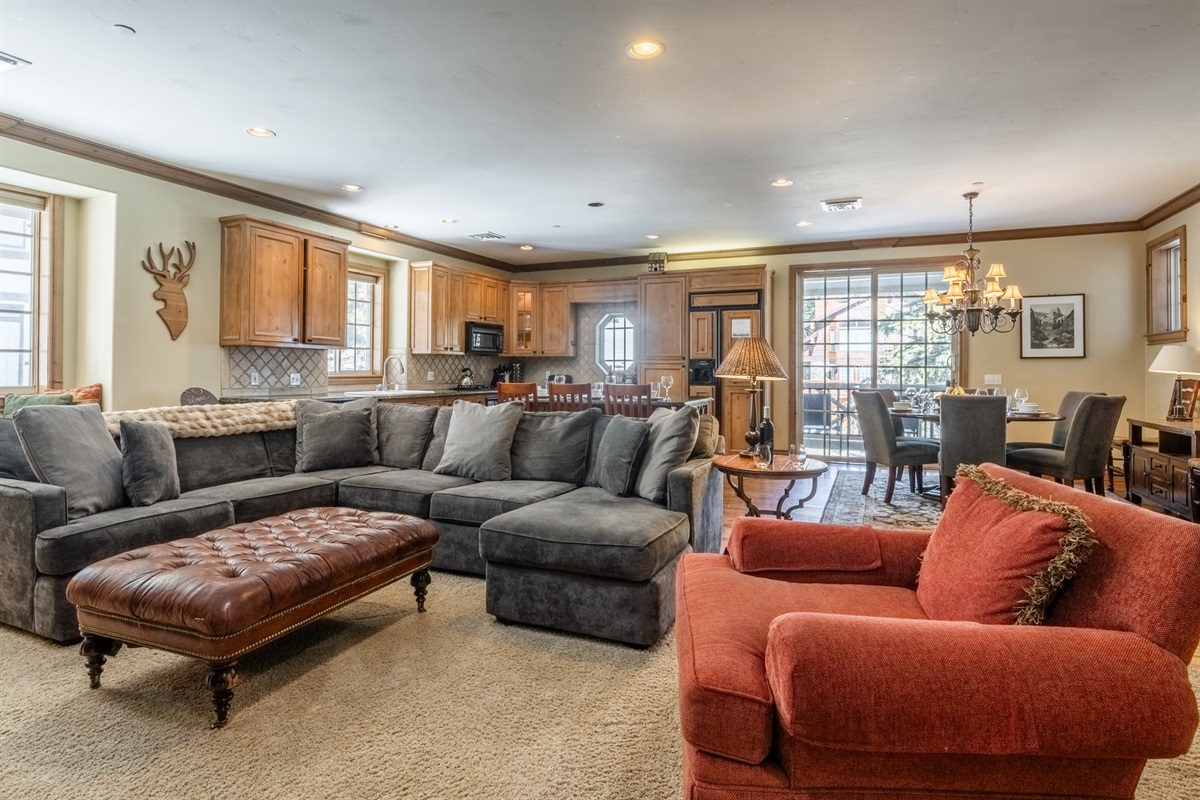 Open-concept layout connects the kitchen, dining, and living areas, making it easy to gather and spend time together.