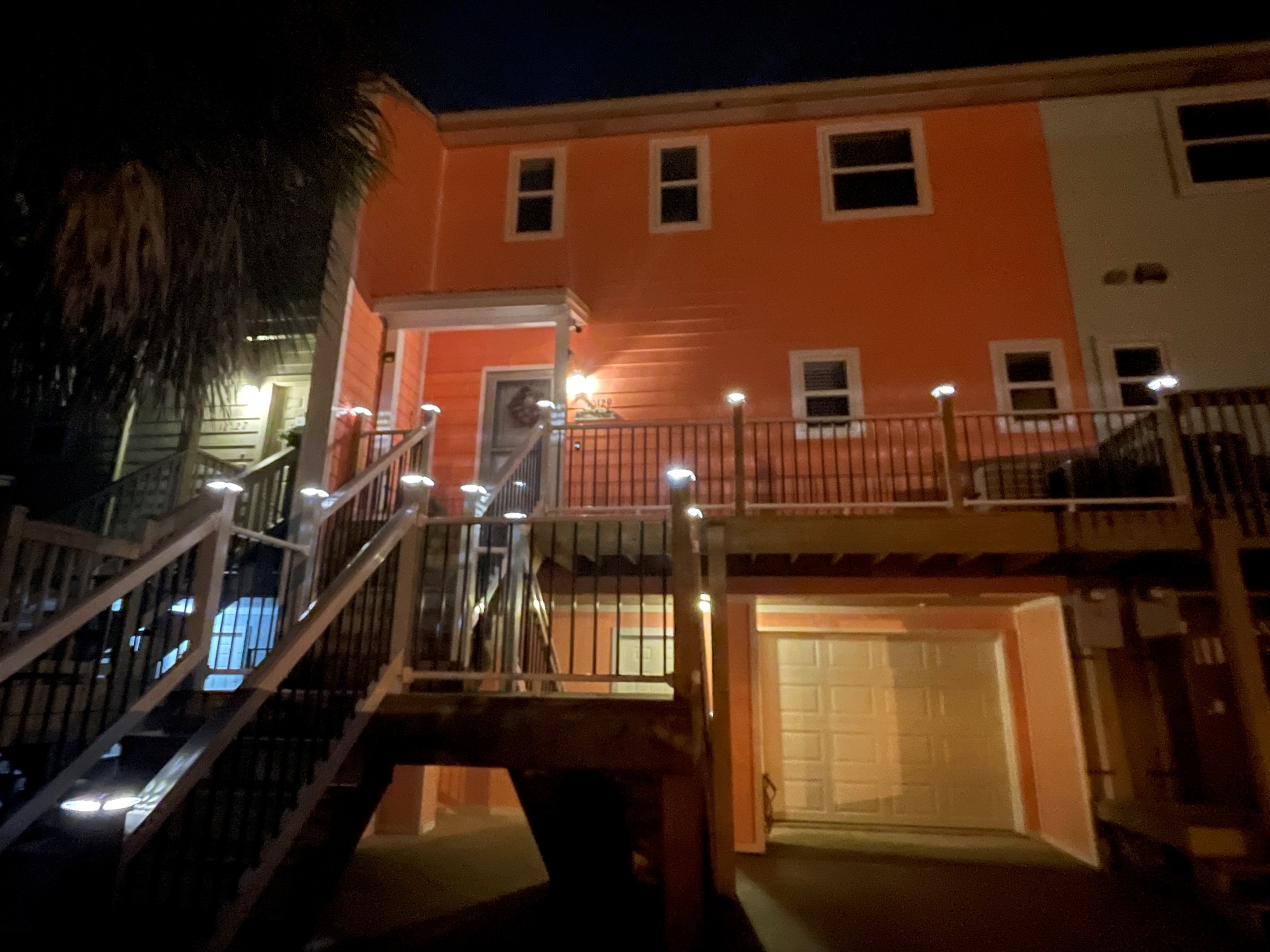 Night view of the front