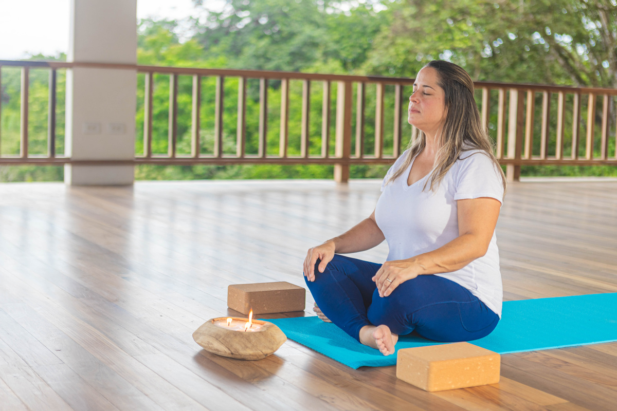 Expansive views from Yoga studio