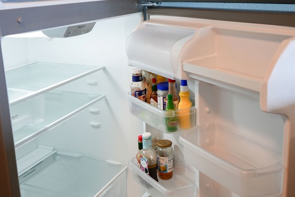 fridge leave a couple condiments