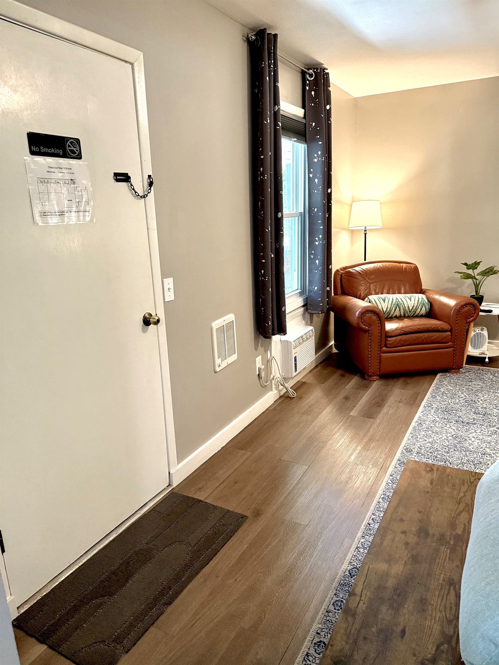 Both bedrooms have their own exterior door. 