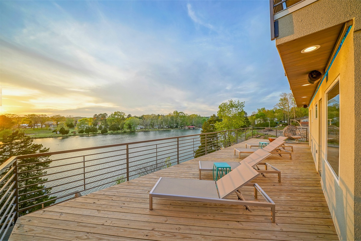 The Lower Level Deck Provide a Quiet Escape to Relax, Read a Book, and Enjoy the VIew