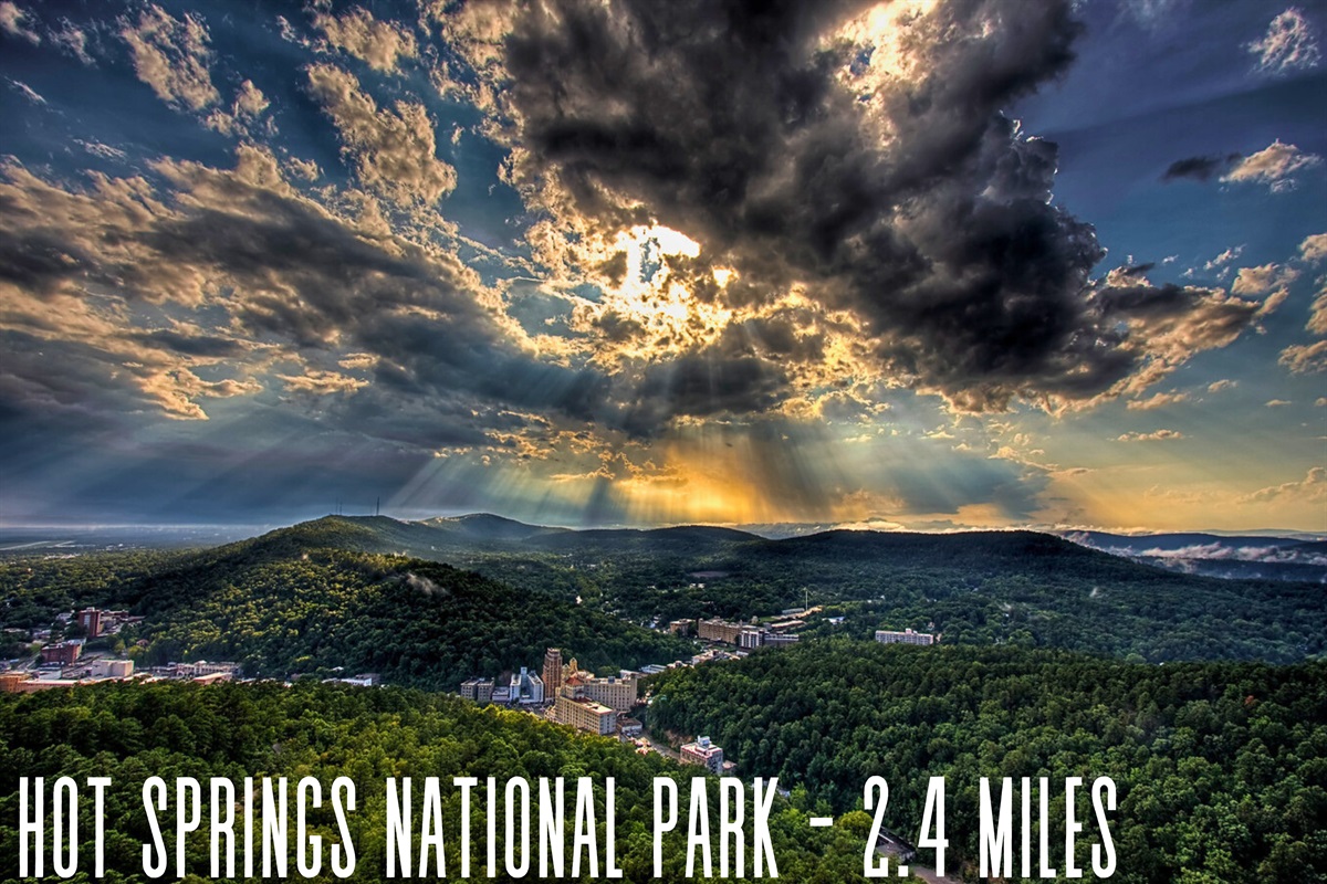 Hot Springs National Park (2.4 miles): Hike scenic trails, enjoy mountain views, and soak in the natural beauty.