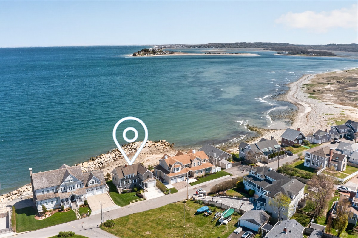 Stunning from above—our home meets the endless sea. ✨