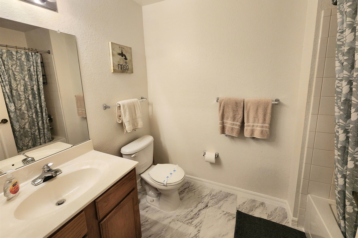 Shared Bathroom upstairs