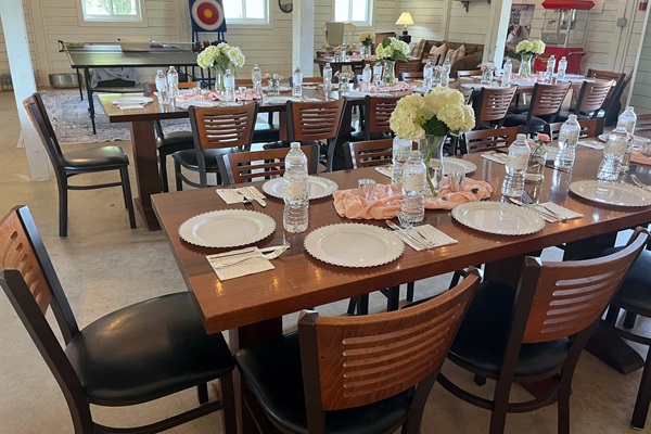 Game Barn - ready to feed the crew