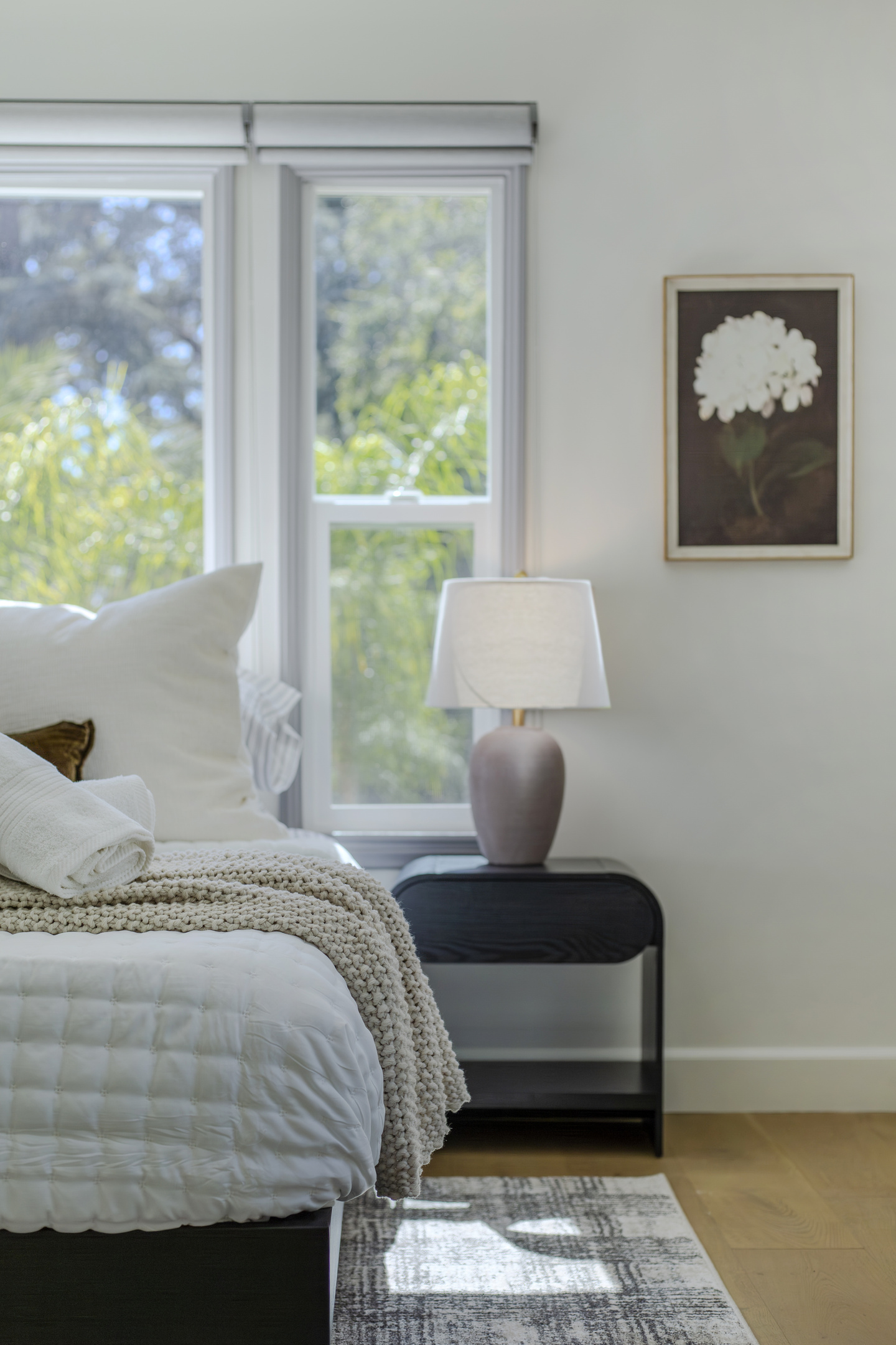 From the beautiful design to the cozy atmosphere, this bedroom was made for relaxing and recharging.