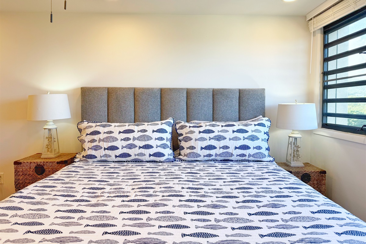 Pull down blinds for the days you want to sleep in.