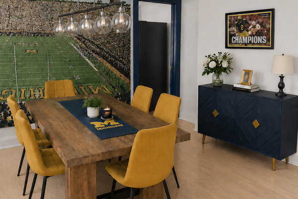 PHOTOS ARE AI RENDERINGS OF FUTURE FURNISHINGS - HOME CURRENTLY UNDER RENOVATION 