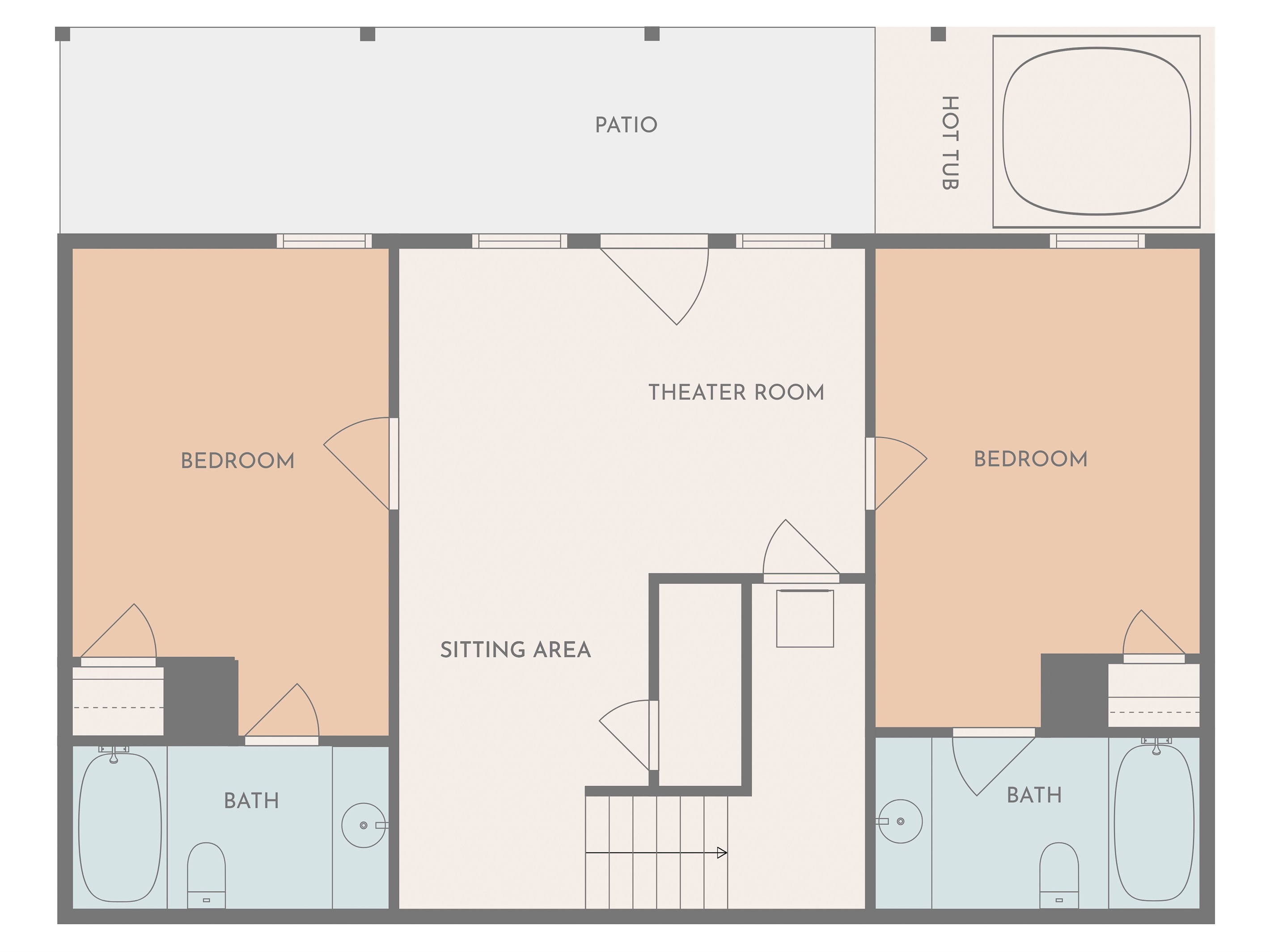 Bottom floor plan