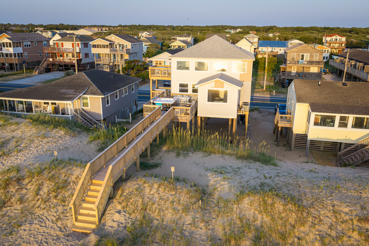 Aerial View from the Beach Westward