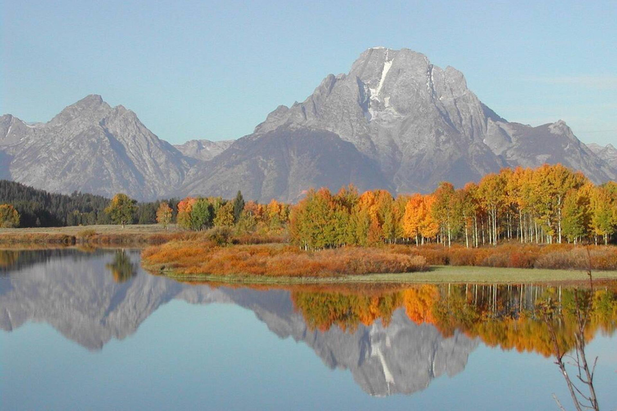 Only an hour away, Mt. Moran, Leigh Lake, and the surrounding areas are beautiful in the fall.