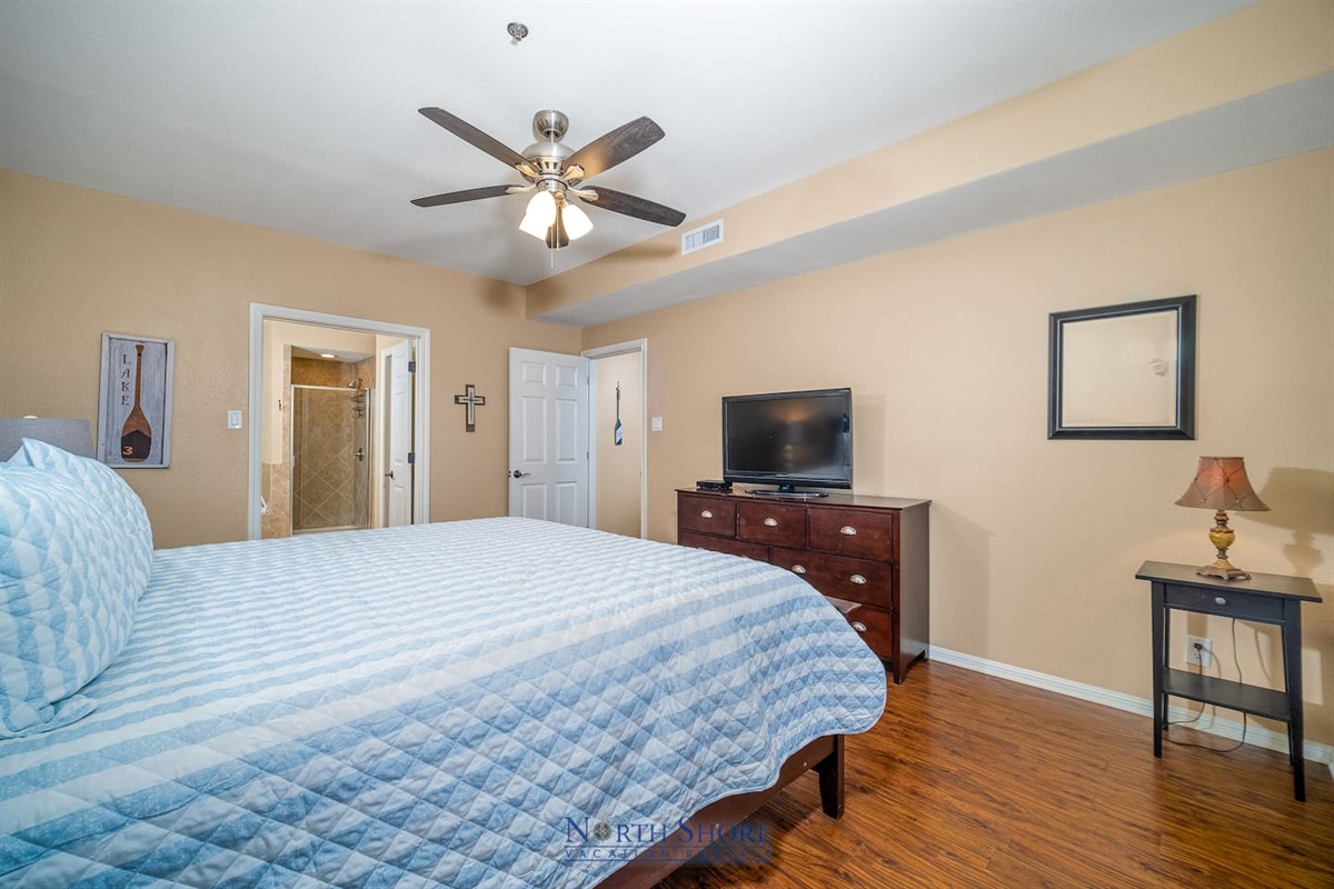 HDTV in Primary Bedroom