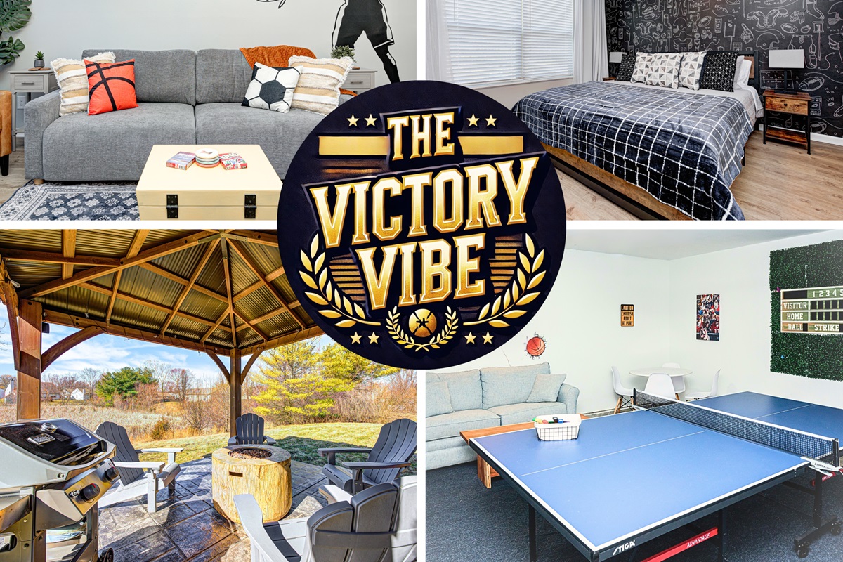Just 5 minute drive to Grand Park, the Victory Vibe is a perfect for families and small groups visitng for tournaments