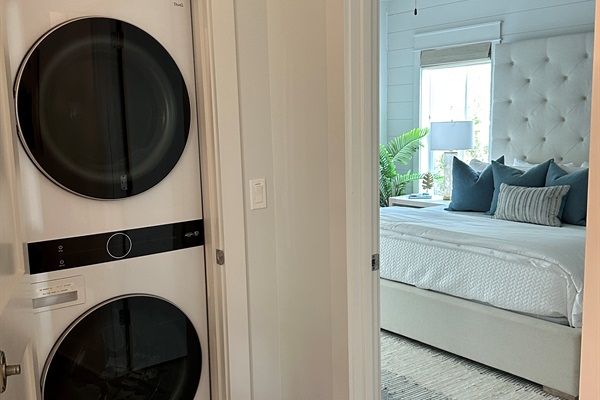 Laundry on 2nd floor just outside the upper king suite