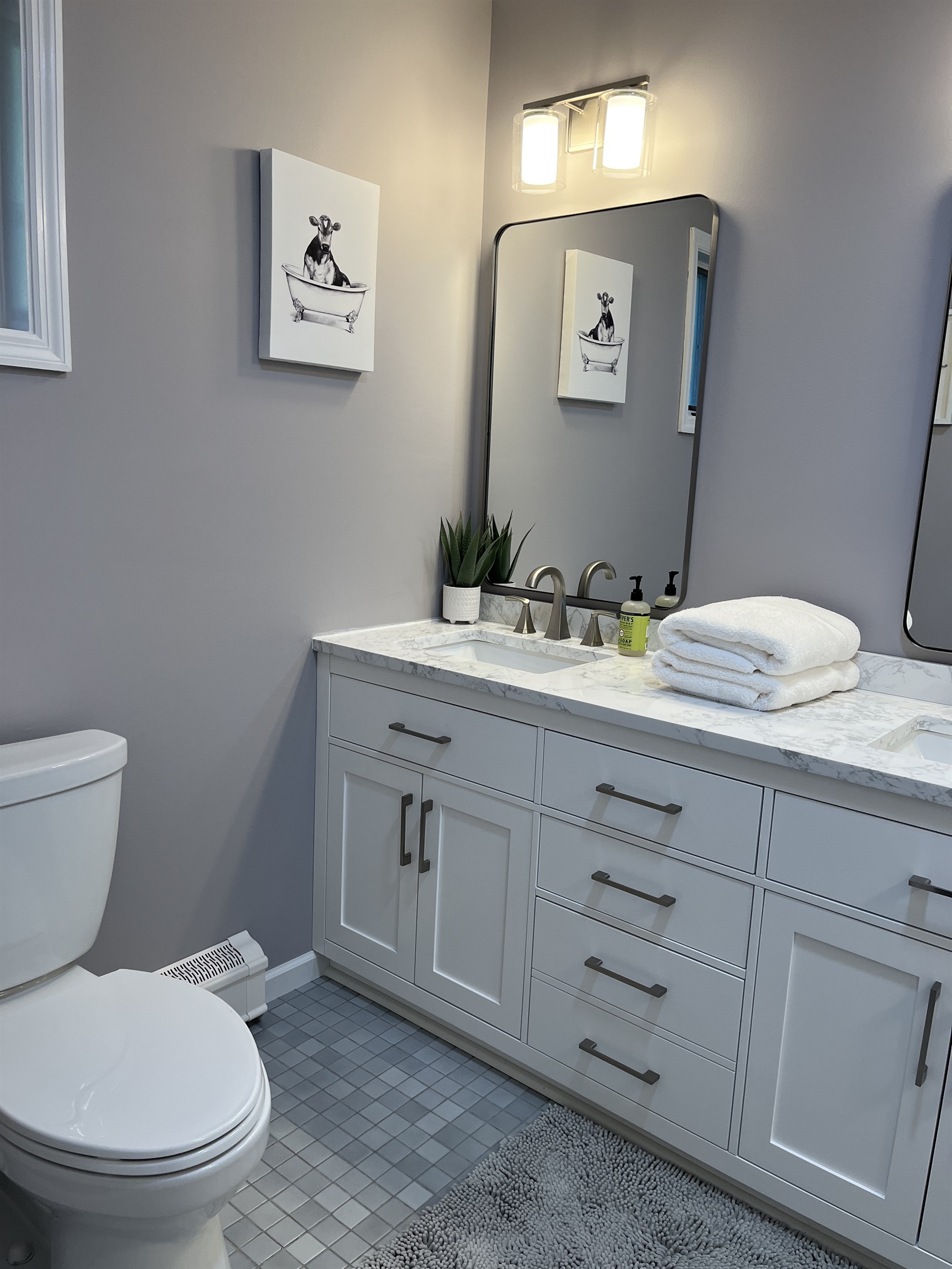 Renovated 1st floor primary bath