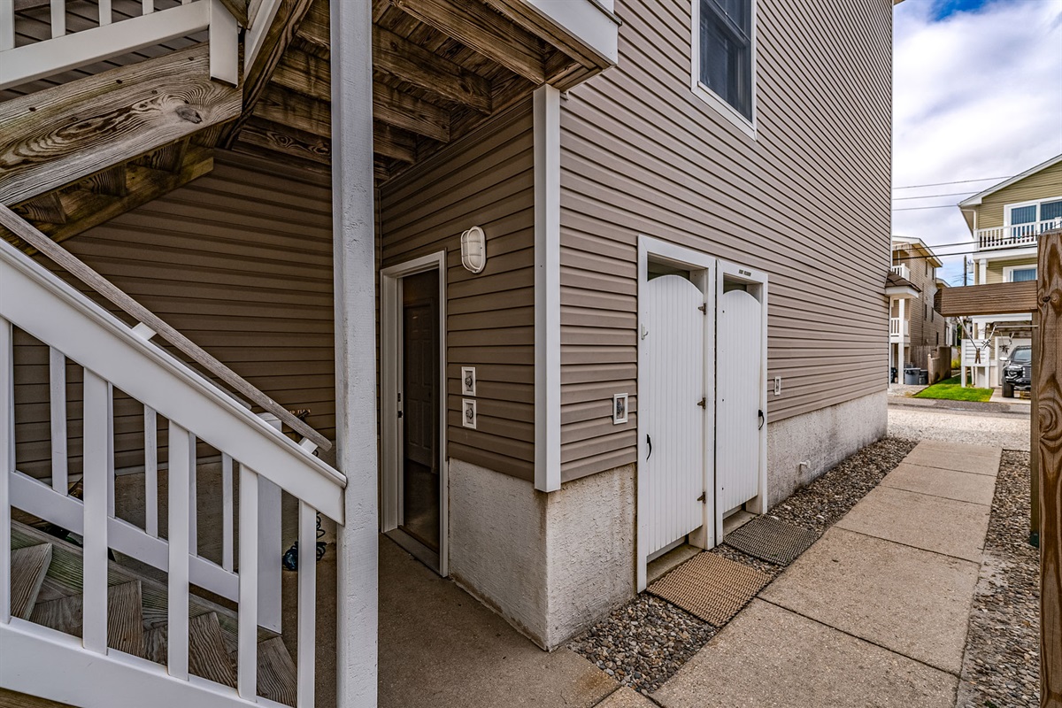 Side entrance to the property