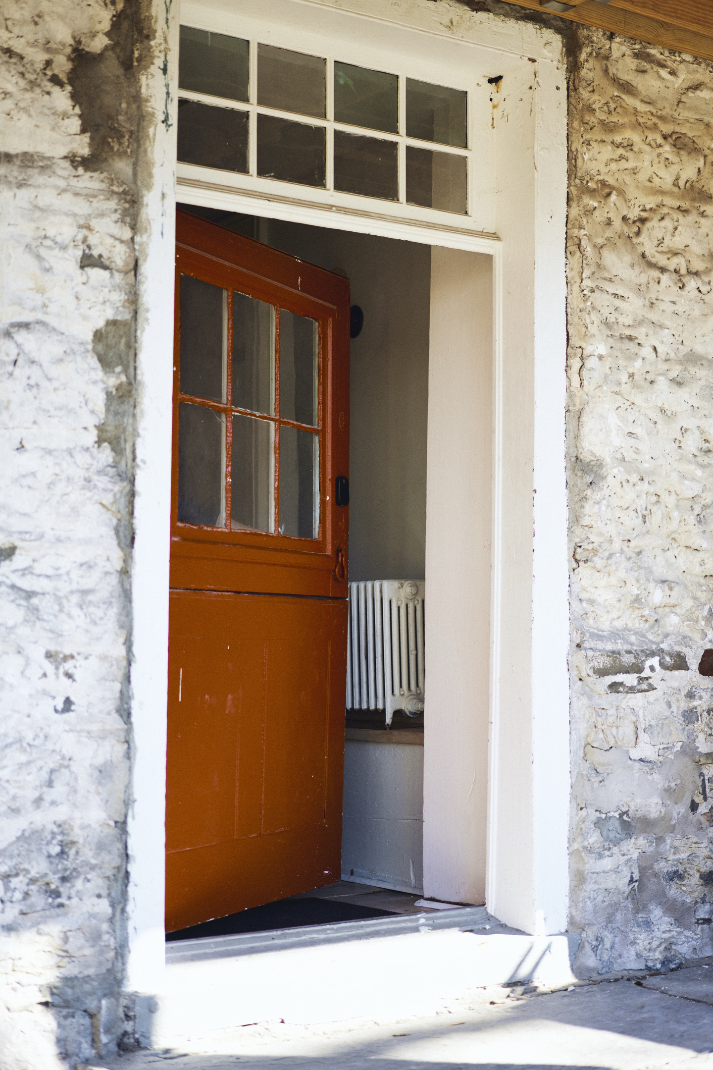 The apartment's private entrance