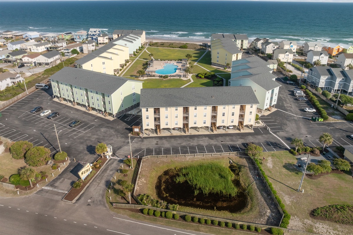 Welcome to Surf Condos, where the pool, parking, and beach all come together seamlessly
