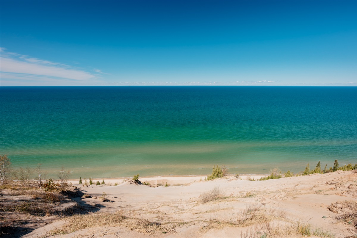 Take in sweeping elevated views of Lake Michigan and the surrounding dunes from this truly one-of-a-kind space.