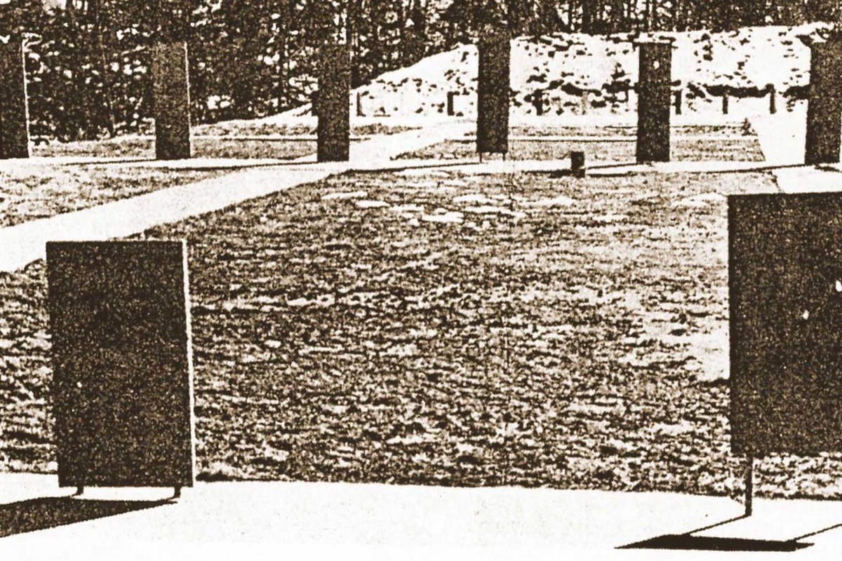 A historic photo of the targets as they used to be! You can still see all of this minus the targets today!