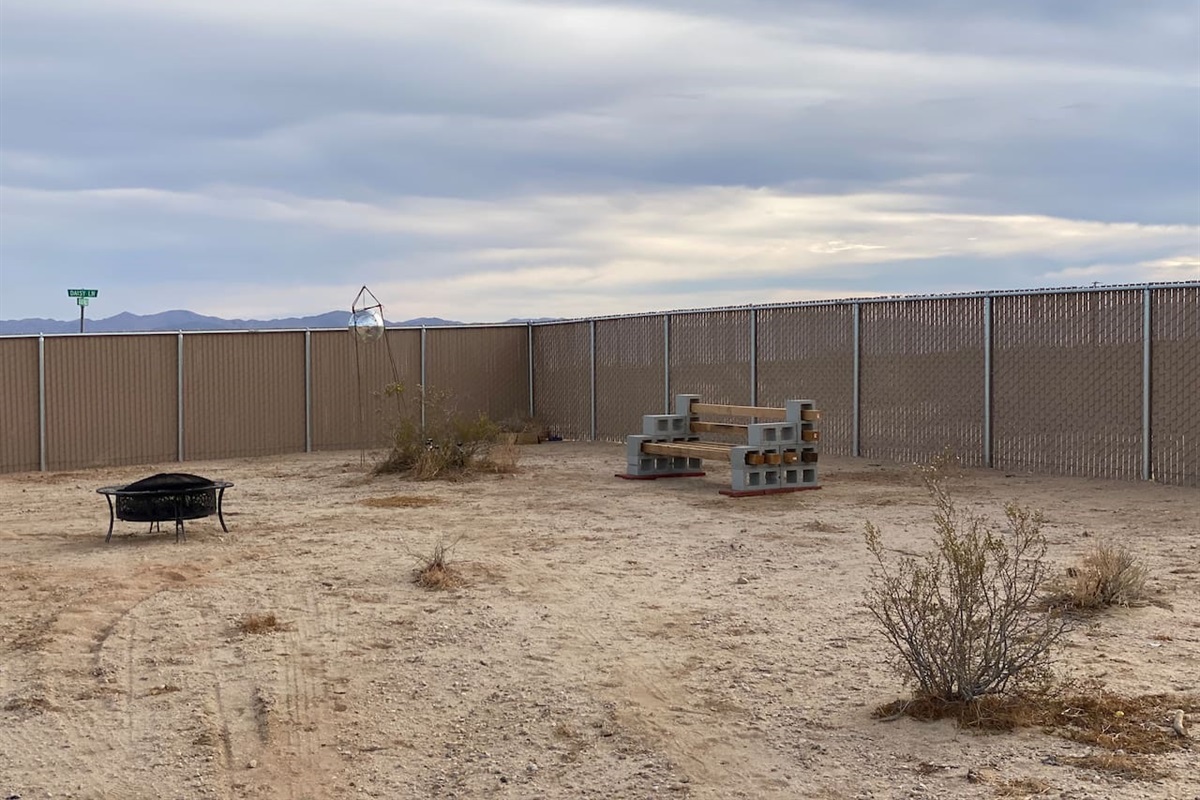 Property is completely fenced in