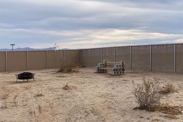 Property is completely fenced in