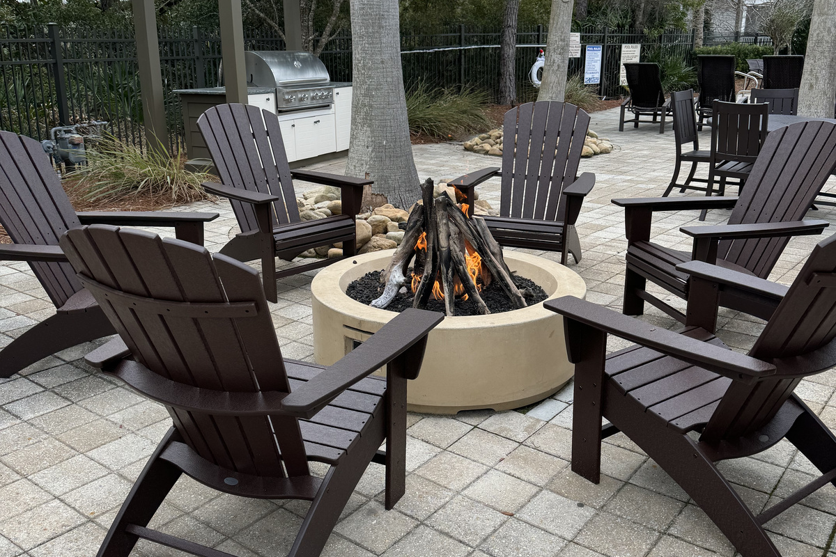 Fire pit at the Gathering Place