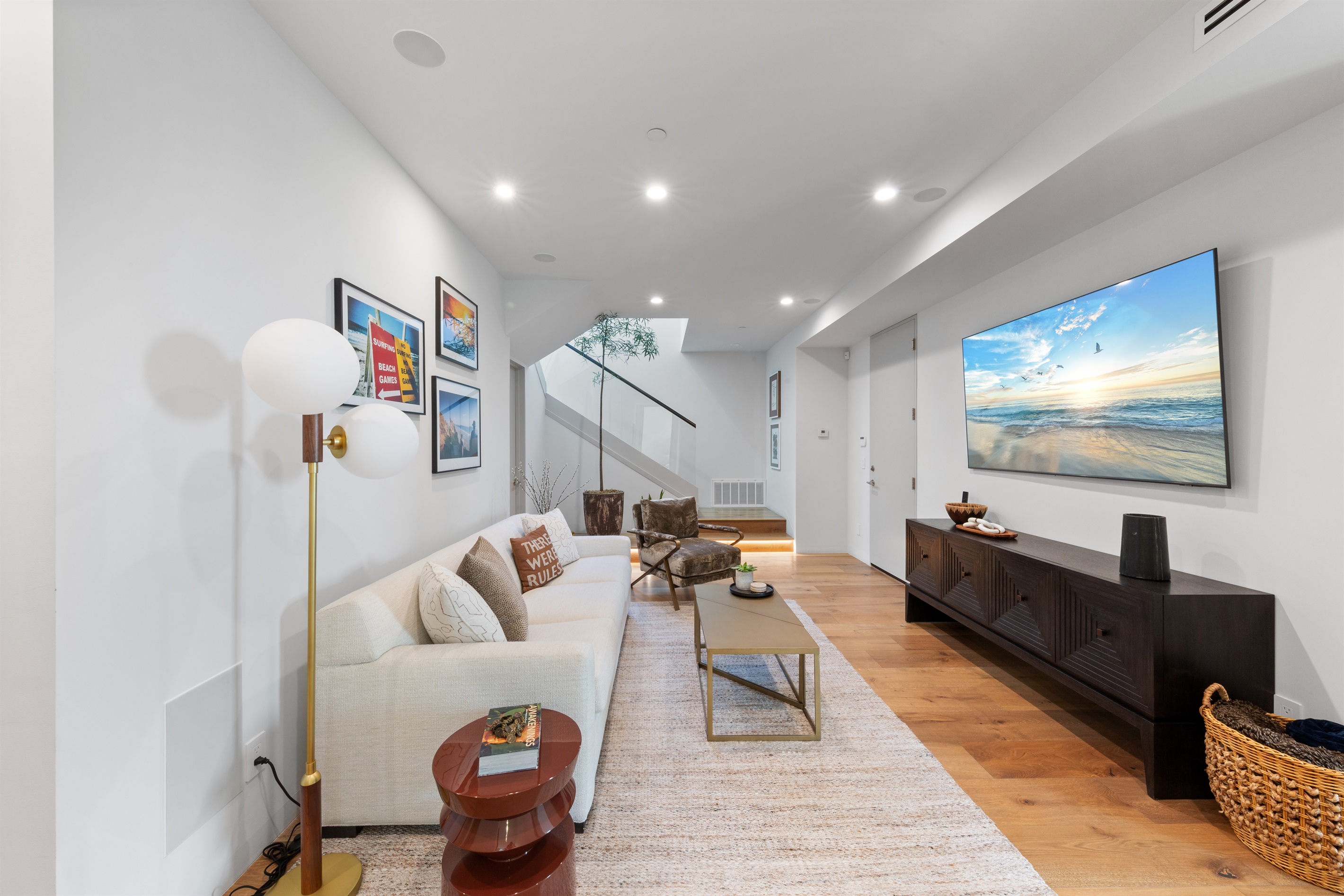 Downstairs family room