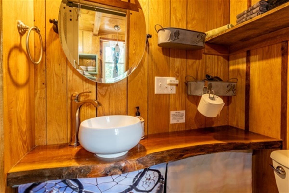 Experience a full bathroom for your ultimate relaxation.