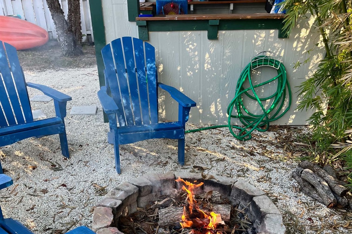 Enjoy the cozy firepit