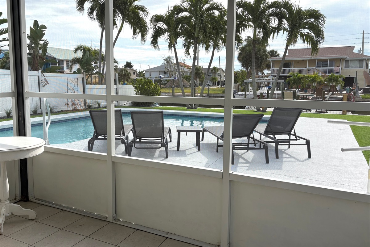 Garden Level Screened Porch View